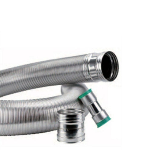 TUBO FLEXÍVEL 1000mm. CAMADA DUPLA 316/304 D.80