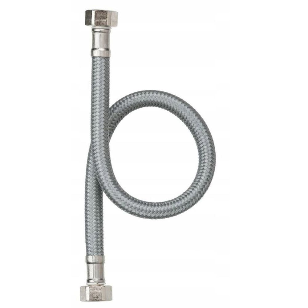 MANGUEIRA FLEXÍVEL 1/2M-1/2H D.IN.13MM.LONG.35CM.MALHA DE AÇO INOXIDÁVEL